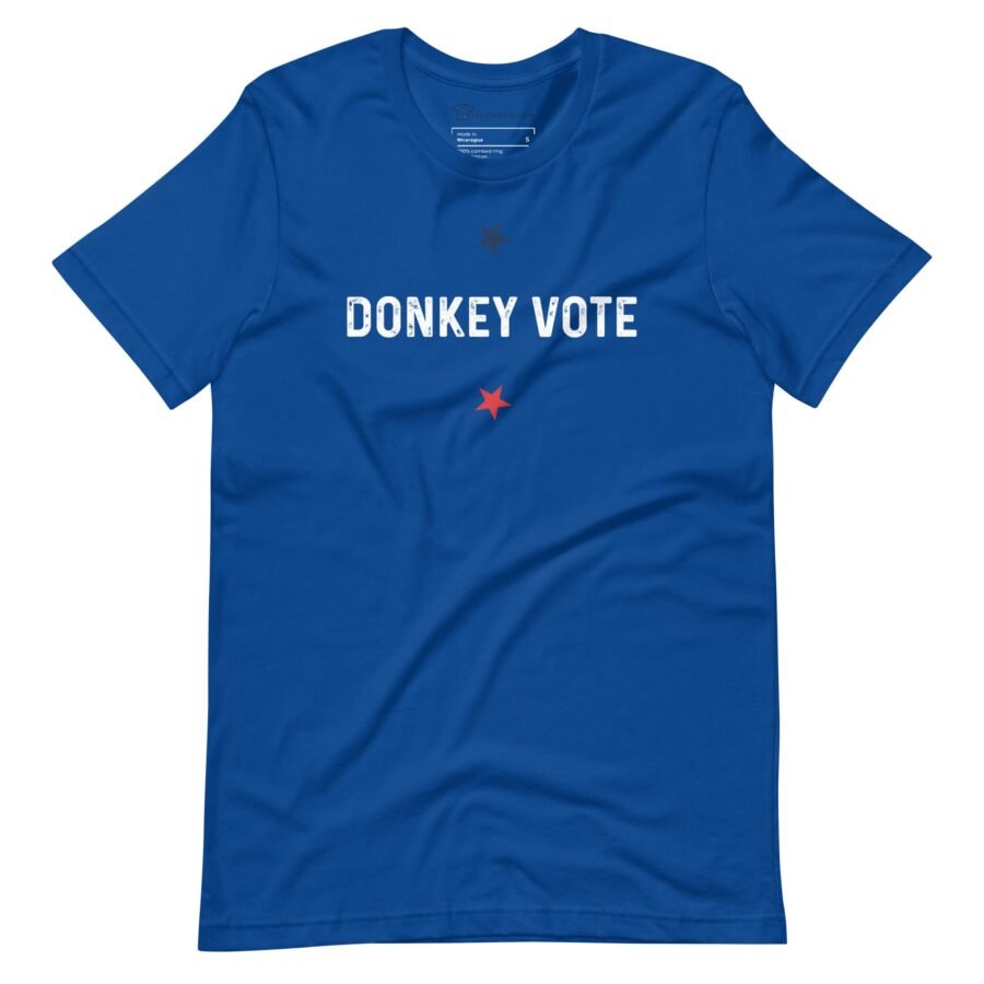 Democrat Right on Left | Election 2024 | Unisex Heavy Cotton Tee - Image 5