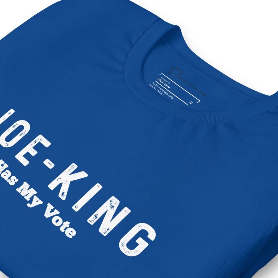 Joe-King | Election 2024 | Unisex Cotton Tee - Image 3