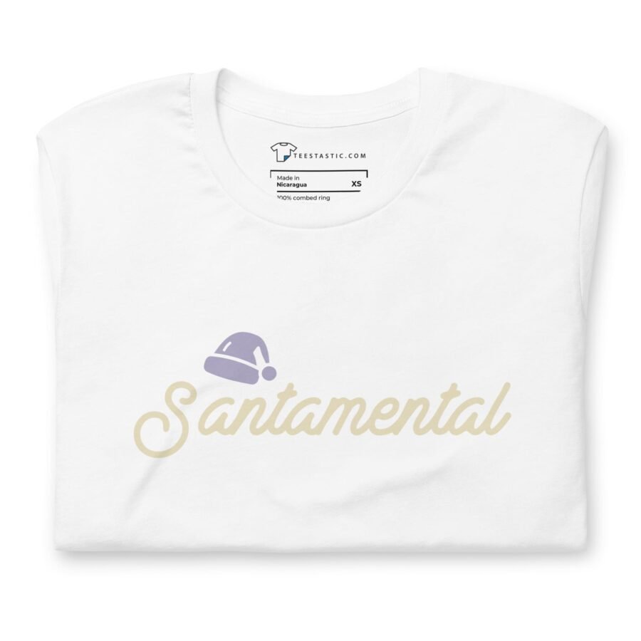 Santa Mental | Festive Holiday | Unisex Cotton t-shirt - Image 13