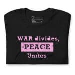 War Divides Peace Unites - this War Divides Peace Unites | Unisex Heavy Cotton Tee emphasizes the concept of unity amidst the chaos of war.