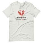 A unisex Love Wineist | Unisex Heavy Cotton t-shirt with the word "Wineist" on it.