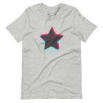 A TikTok Star Unisex T-shirt with a star on it.