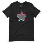 A TikTok Star | Unisex T-shirt with a pink star on it.