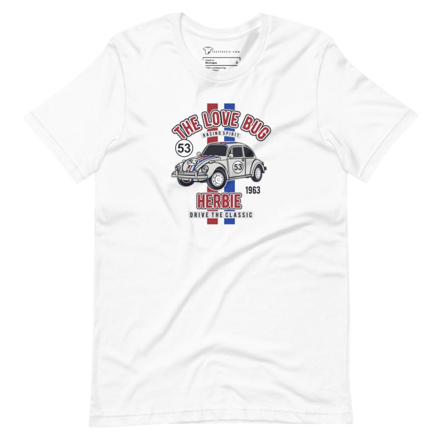 Love Bug | Herbie Classic | Unisex Heavy Cotton Tee - Image 3