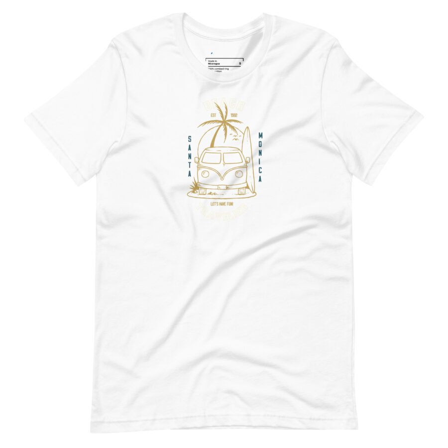 Santa Monica Surf | Unisex Heavy Cotton Tee - Image 3