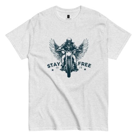 Retro Motorcyclist Eagle Wings T-Shirt