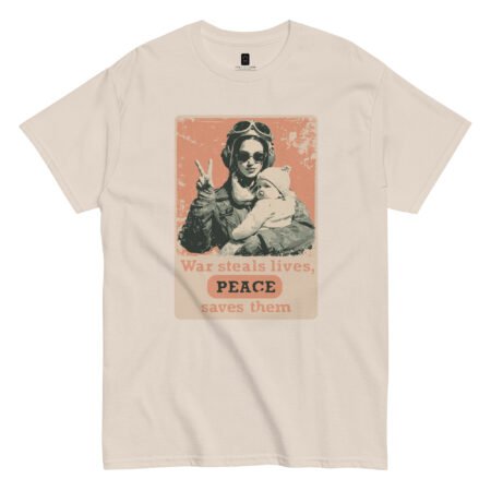 War Steals Lives Peace | Unisex Classic Tee